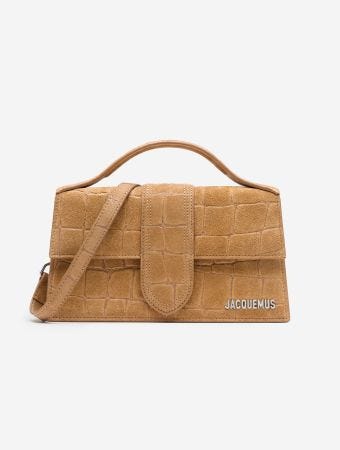 Jacquemus Camel Le Grand Bambino Top Handle Bag
