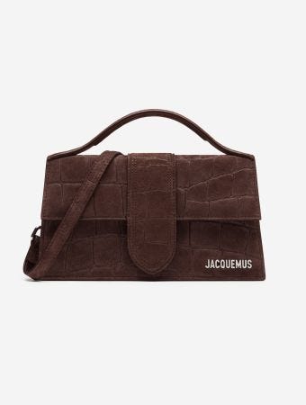 Jacquemus Dark Brown Le Grand Bambino Top Handle Bag
