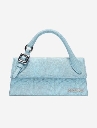 Jacquemus Light Blue Le Chiquito Long Boucle Top Handle Bag