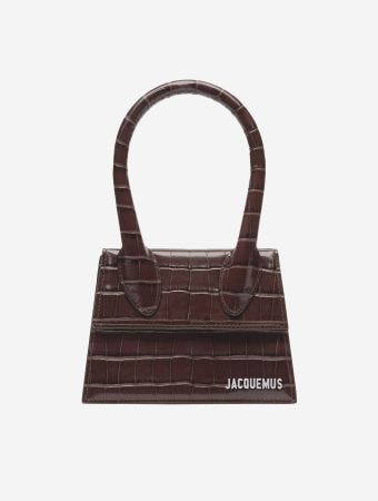 Jacquemus Dark Brown Le Chiquito Moyen Top Handle Bag