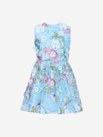 Marlo Kids Rosaline Embroidered Mini Dress