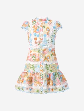Marlo Kids Piper Embroidered Mini Dress