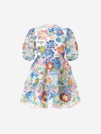 Marlo Kids Laura Embroidered Mini Dress