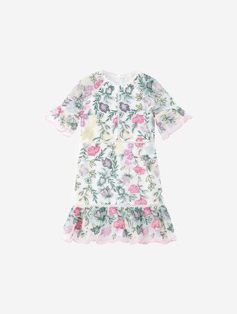 Marlo Kids Ilaria Embroidered Mini Dress