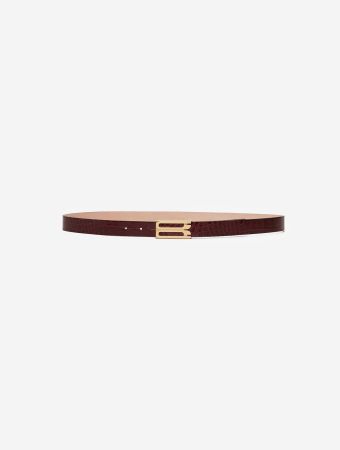 Victoria Beckham Dark Brown Regular Frame Belt
