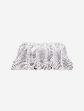 Benedetta Bruzziches Crystal On Silver Venus La Grande Clutch