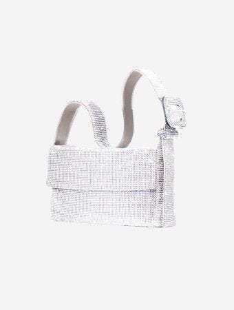 Benedetta Bruzziches Crystal On Silver Vitty La Mignon Shoulder Bag
