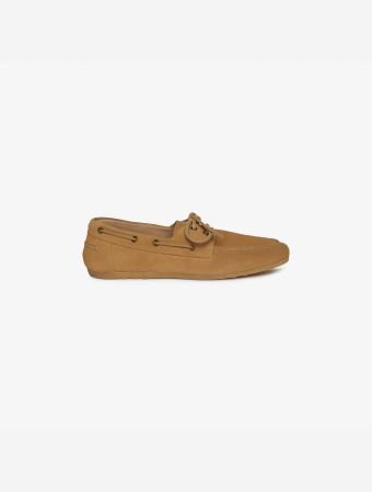Lardini Beige Boat Loafers