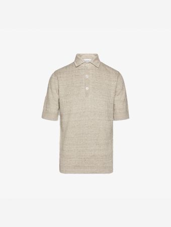 Lardini Beige Knited Polo
