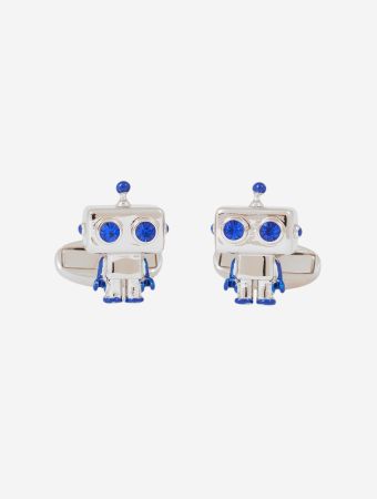 Paul Smith Silver Cufflink Robot