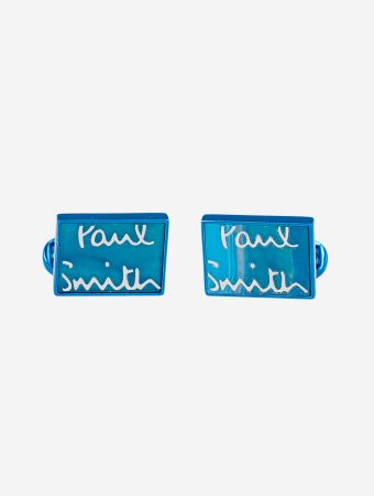 Paul Smith Blue Cufflink Stone Logo
