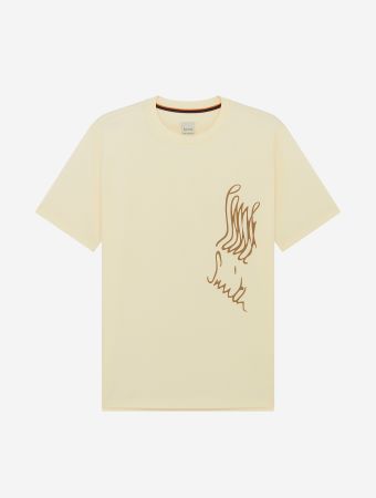 Paul Smith Mayonnaise Stretched Logo Print T Shirt