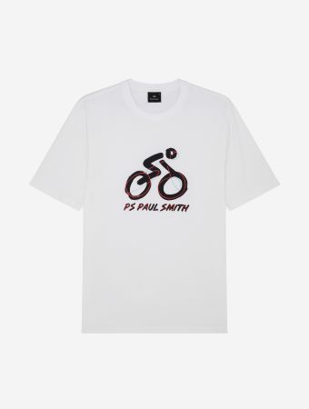 Paul Smith White T Shirt Bike