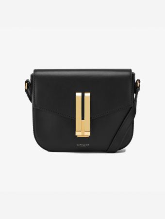 Demellier Black Small Vancouver Crossbody Bag