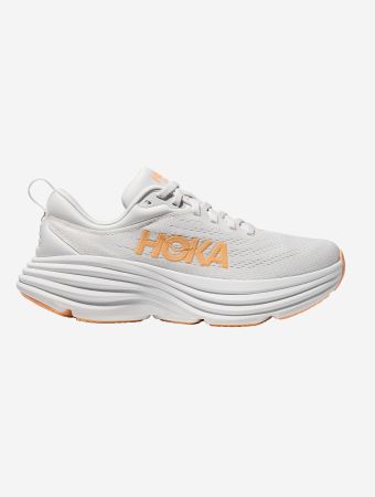Hoka White Cantaloupe W Bondi 8 Shoes