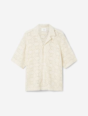 Axel Arigato Ecru Eren Crochet Shirt
