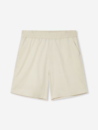 Axel Arigato Pale Beige Stitch Embroidered Shorts