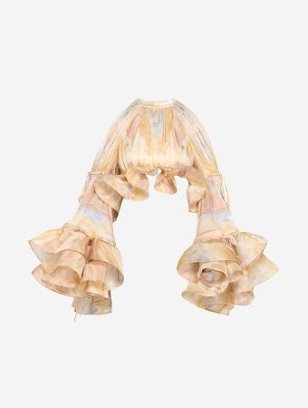 Zimmermann Balance Flounce Blouse