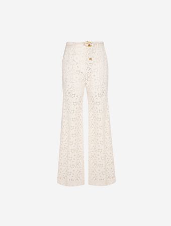 Zimmermann Illuminate Lace Straight Pant