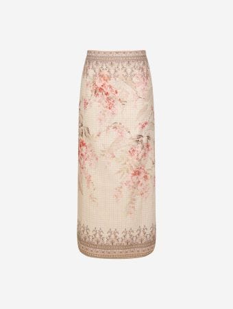 Zimmermann Illuminate Pencil Midi Skirt