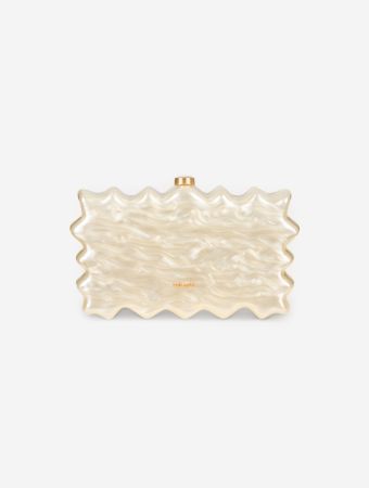 Paloma Ivory Clutch Bag
