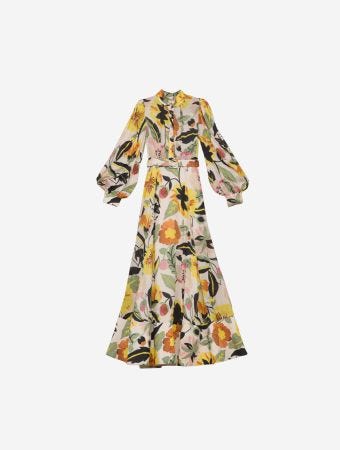 Bytimo Spring Bloom Organza Maxi Dress