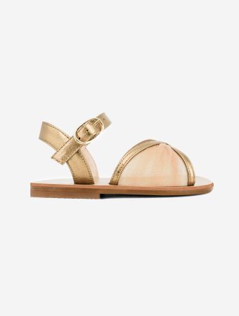 Andrea Wazen Katy Mini Metallic - Nude 
