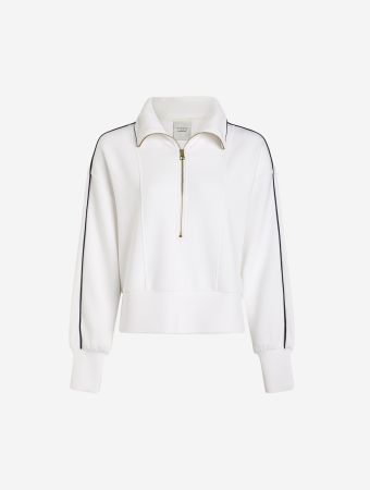Varley White Davenport Half Zip