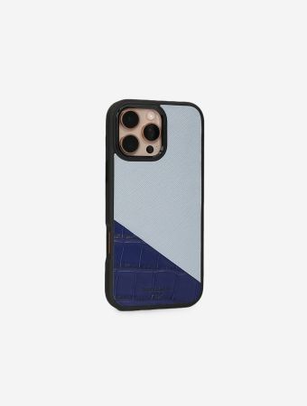 Fifty Karat Baby Blue With Dark Blue Iphone 16 Pro Max Case