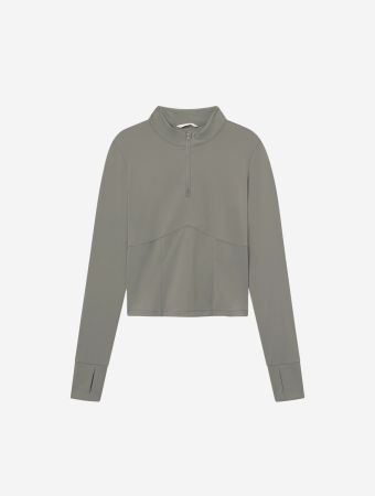 Rethinkit Studios Smoke Olive Half Zip Top