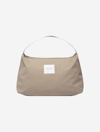 Rethinkit Studios Beige Taupe Cloud Triangle Tote Bag
