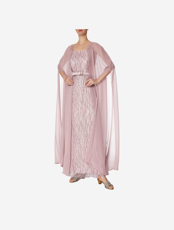 Eleganza La Mode Pink Maxi Dress