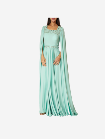 Eleganza La Mode Green Maxi Dress