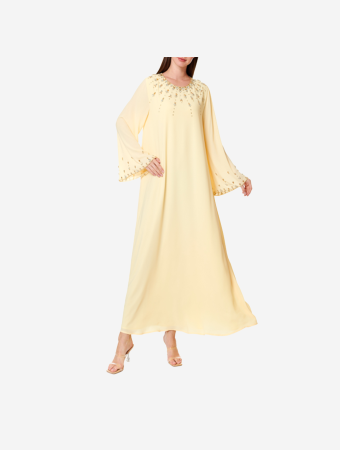 Eleganza La Mode Yellow Jalabiya
