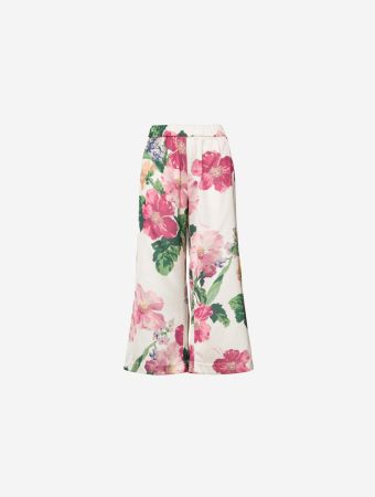 Bytimo Night Bloom Tailored Satin Bermuda Pants