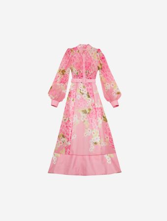 Bytimo Cherry Blossom Maxi Belt Dress