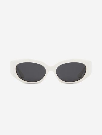 Karen Wazen Cream In Black Blair Cat Eye Sunglasses
