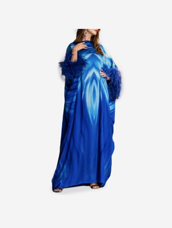 Belyed Handcraft Royal Blue Areil Kaftan