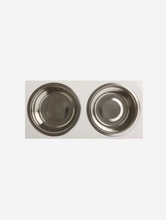 Mungo & Maud White Double White Acrylic Mini Dog Bowl