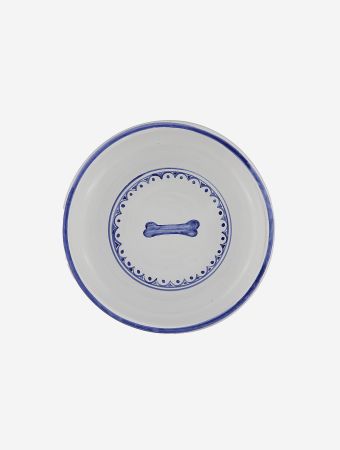 Mungo & Maud White Blue Purity Dog Bowl
