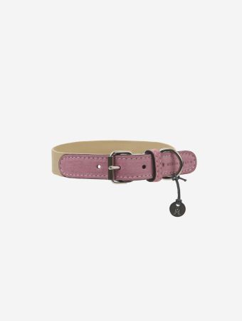 Mungo & Maud Beige Lollipop Baseball Leather Collar