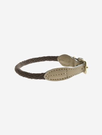 Mungo & Maud Chocolate Thin Rope Collar