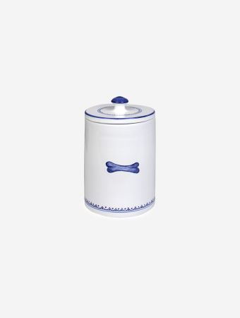 Mungo & Maud White Blue Purity Dog Treat Jar