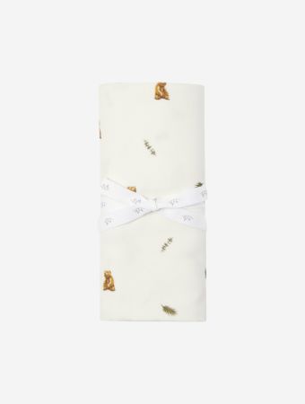 Muslin Swaddle - Brown Bear