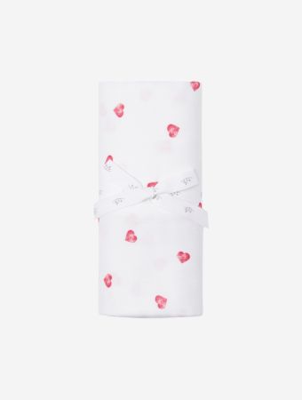 Muslin Swaddle - Pink Heart