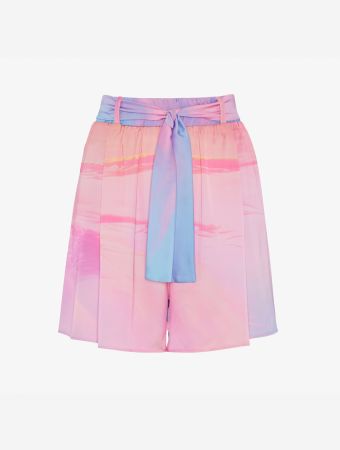 Whitehello Pink Ny Morning Beach Pink Pebbles Short