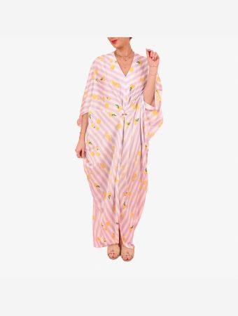 Whitehello Stripes Pink Amalfi Lemoni Dress