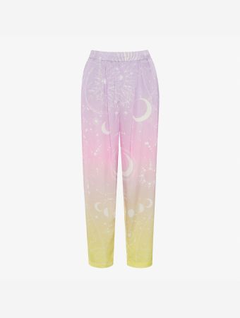 Whitehello Lilac Yellow Astro Marcel Trousers
