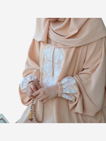 Quart Aini Apricot Crepe Prayer Dress