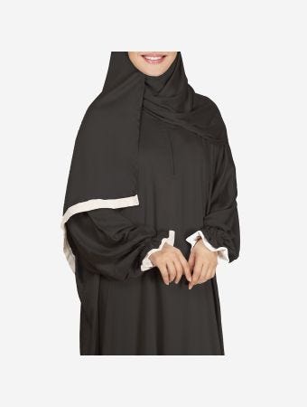 Quart Aini Black Cotton Prayer Dress 